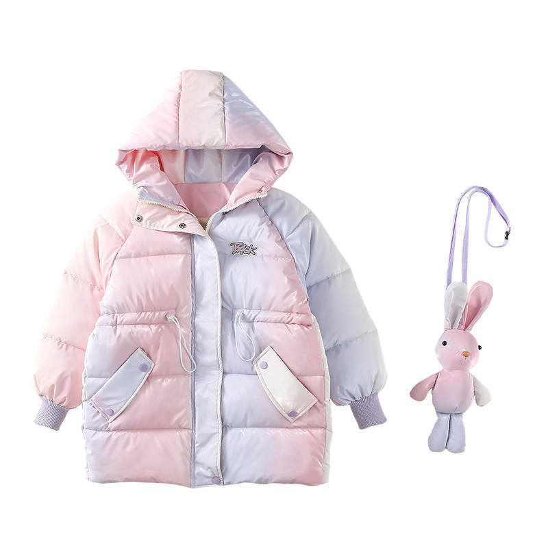 PROTECTCAMEL Kids Padded Jackets Hooded Thickened And Fleece Lined