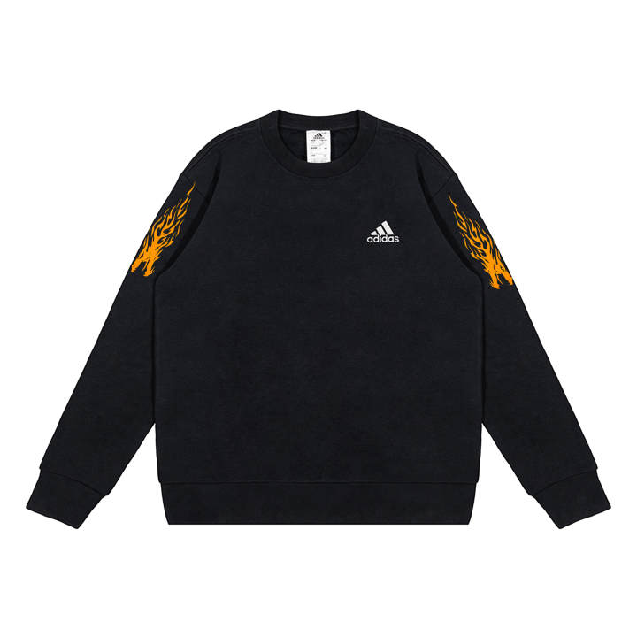 Adidas Adidas Sweatshirts Unisex Black Crew Neck Moderate Regular