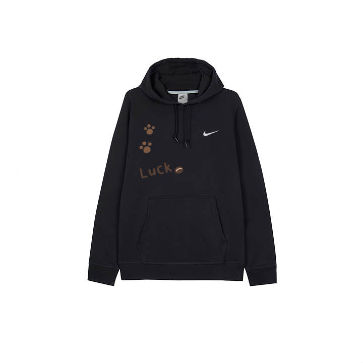 Nike Nike Sweatshirts Men's Black Hooded Thickened