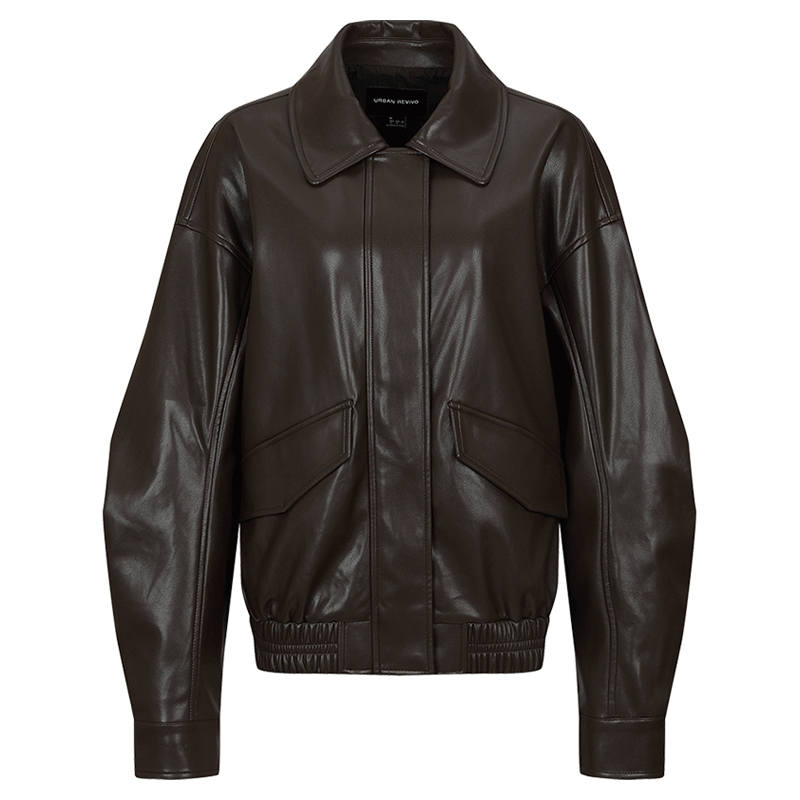 URBAN REVIVO Leather Jacket Women's