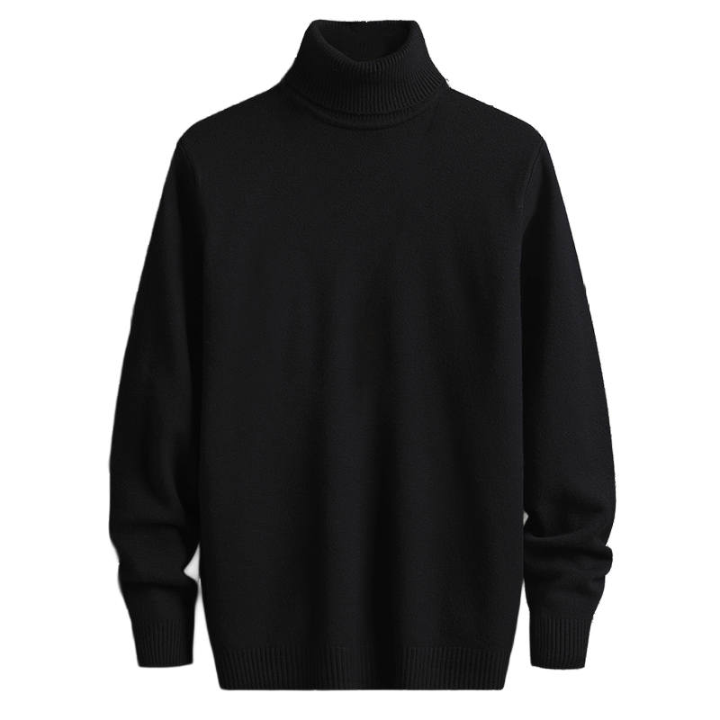 Minfinity Minfinity Knitwear Unisex Turtleneck Thickened And Fleece Lined
