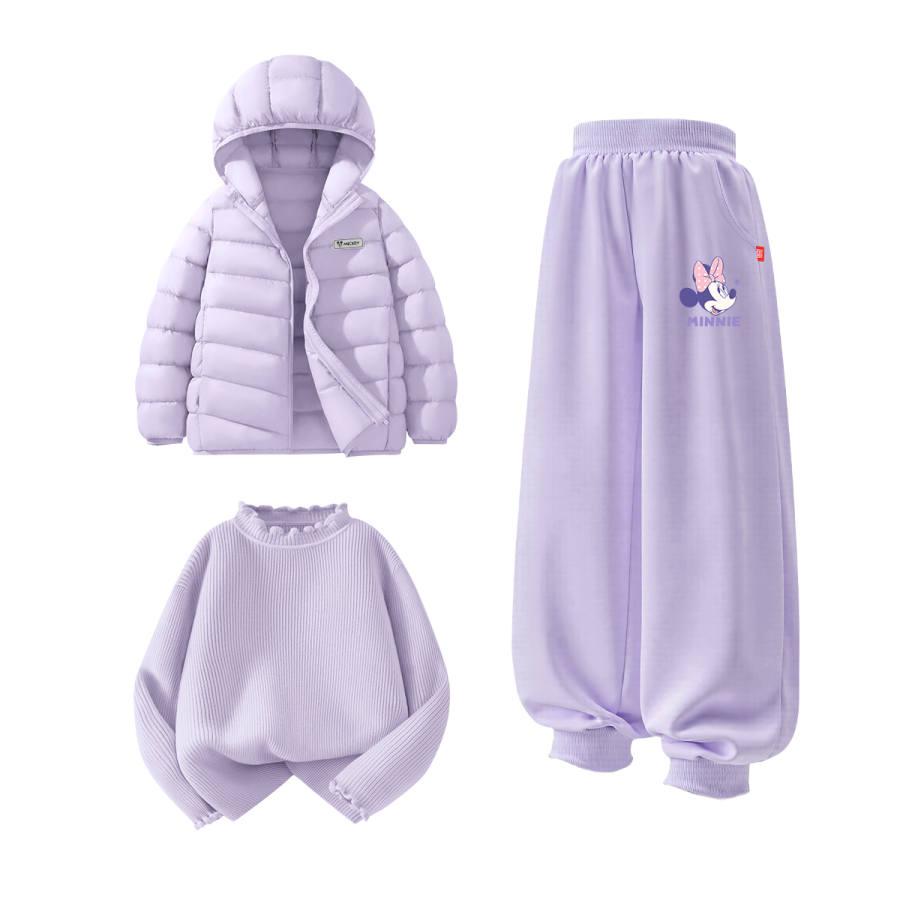 Disney Kids Casual Sportswear Crew Neck Thickened