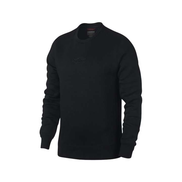 Jordan Jordan Wings Sweatshirts Unisex Black Crew Neck Moderate