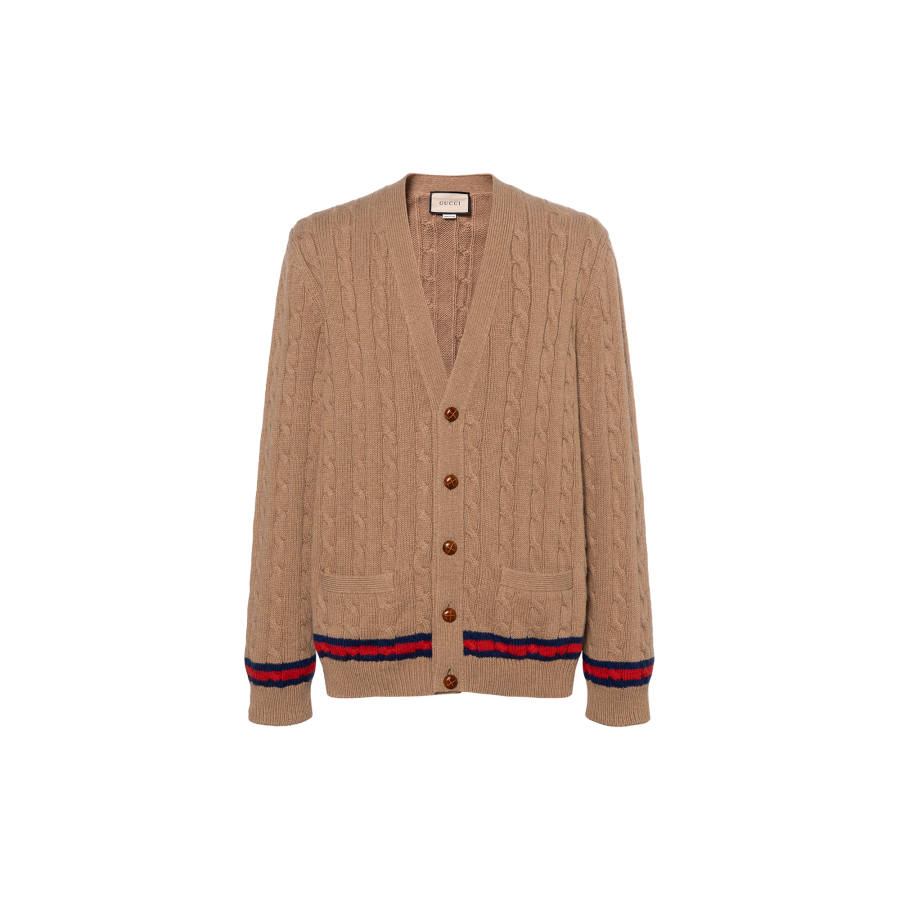 GUCCI Cashmere Sweater Men's Brown