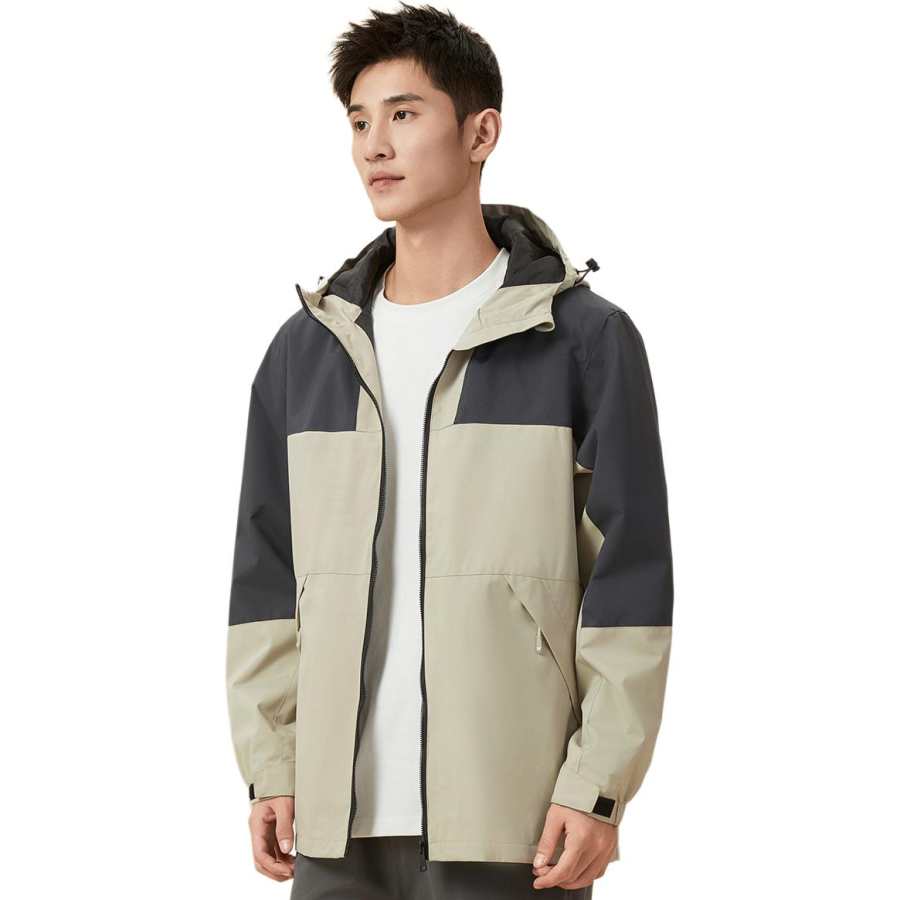 361° Jackets Men's Frost White/Lanzhou Blue Hooded Moderate Other