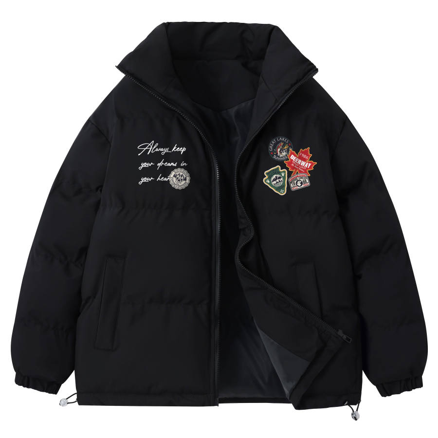 DEERWAY DEERWAY Puffer Jackets Unisex Stand Collar Moderate Padded Puffer Jacket