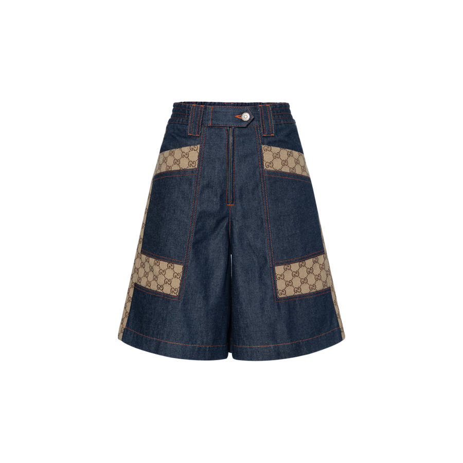 GUCCI Casual Shorts Women's Blue Moderate