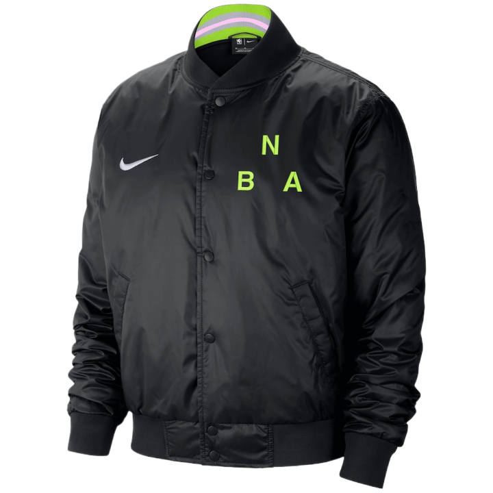 Nike Nike Courtside Jackets Men's Black Baseball Collar Moderate Other