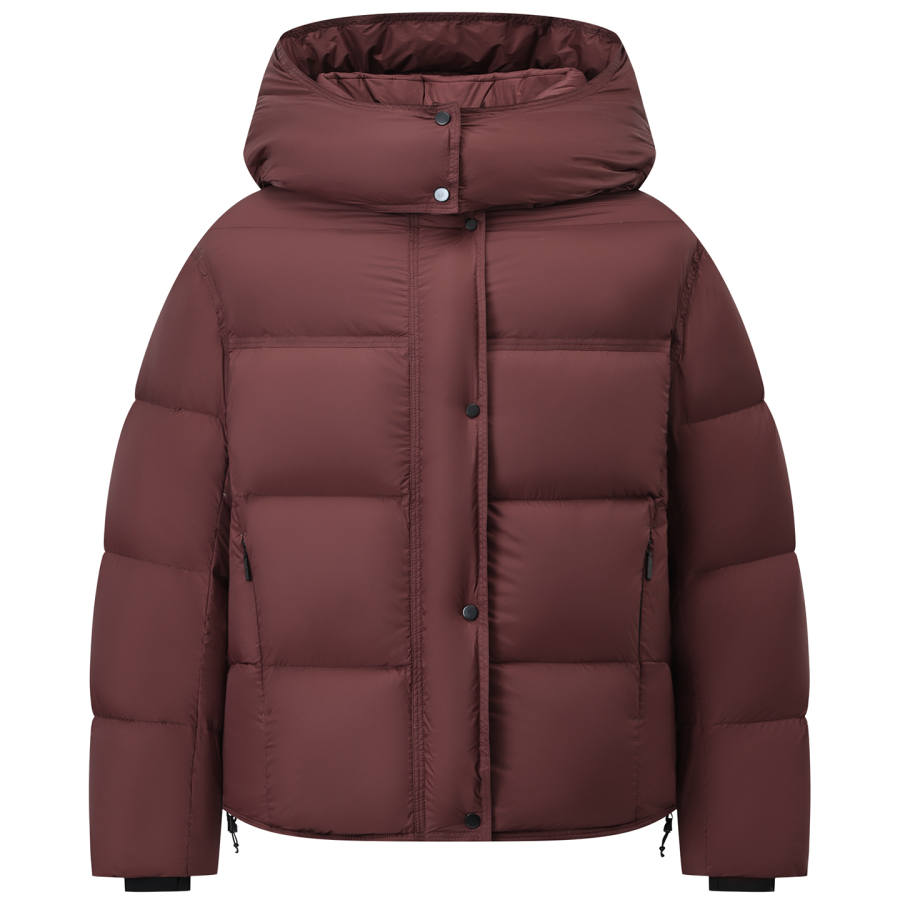 YALU Down Jackets Women's Detachable Hood Thickened
