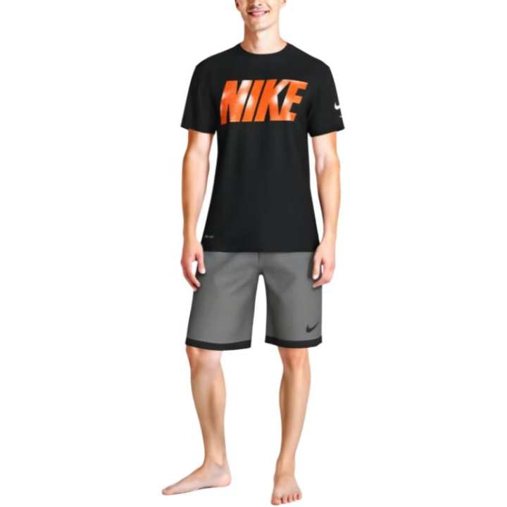 Nike Nike Dri Fit T Shirts Men's Black Crew Neck Moderate