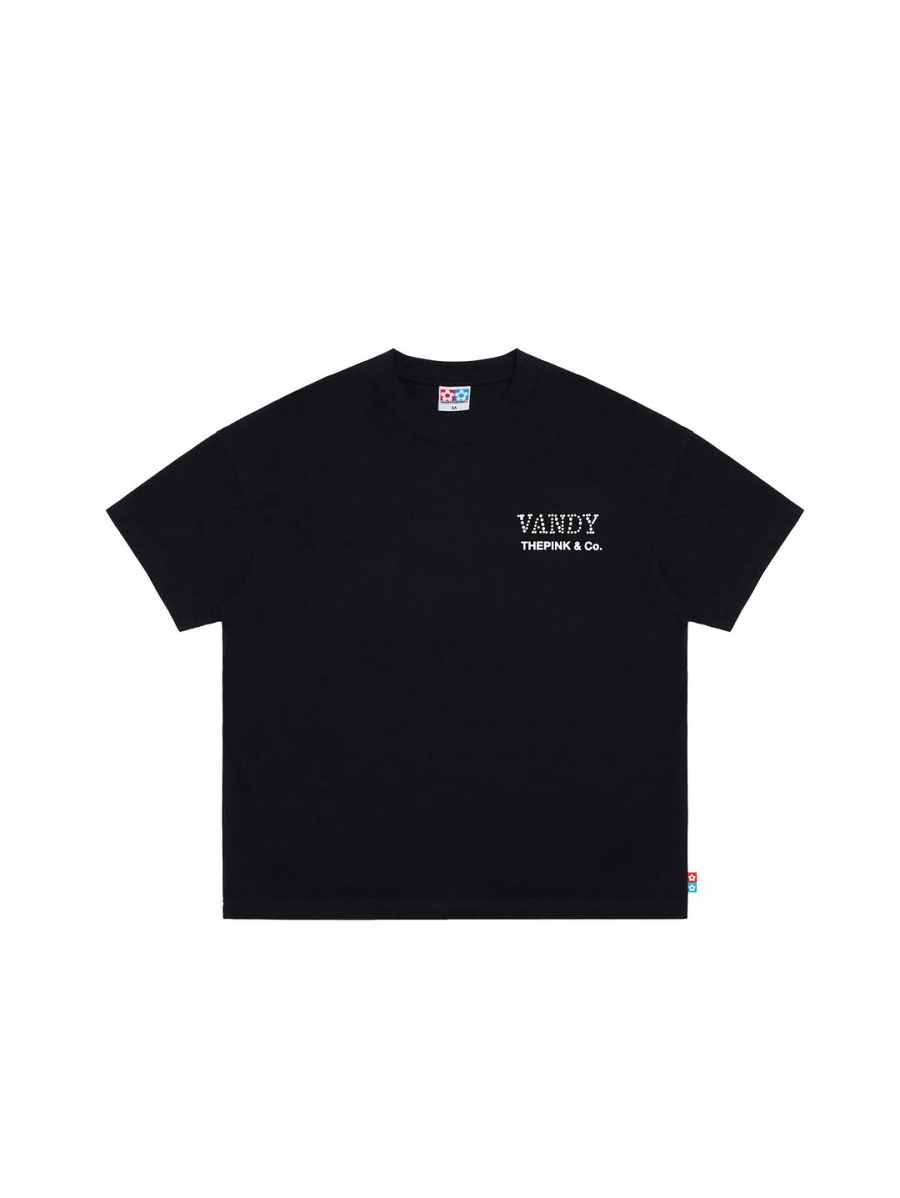 Vandy The Pink T Shirts Unisex Black Crew Neck