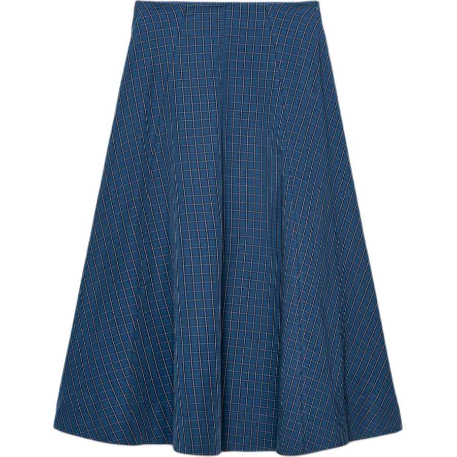 ZARA Casual Long Skirts Women's Blue Moderate
