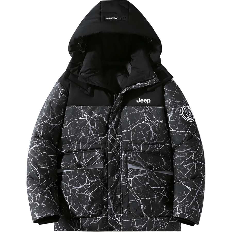 Jeep Puffer Jackets Unisex Detachable Hood Thickened Other