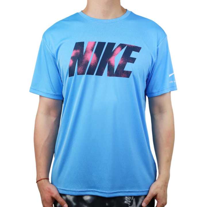 Nike Nike Dri Fit T Shirts Men's Classic University Blue Crew Neck Moderate