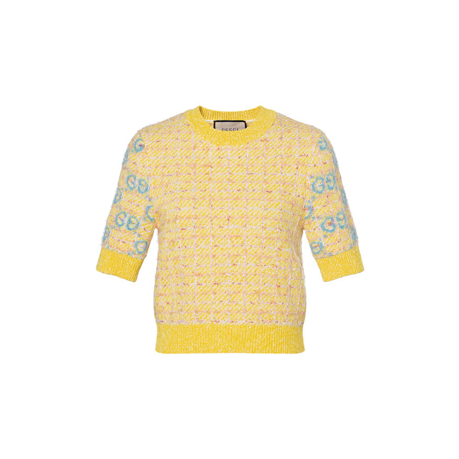 Gucci 2020s intarsia knit top