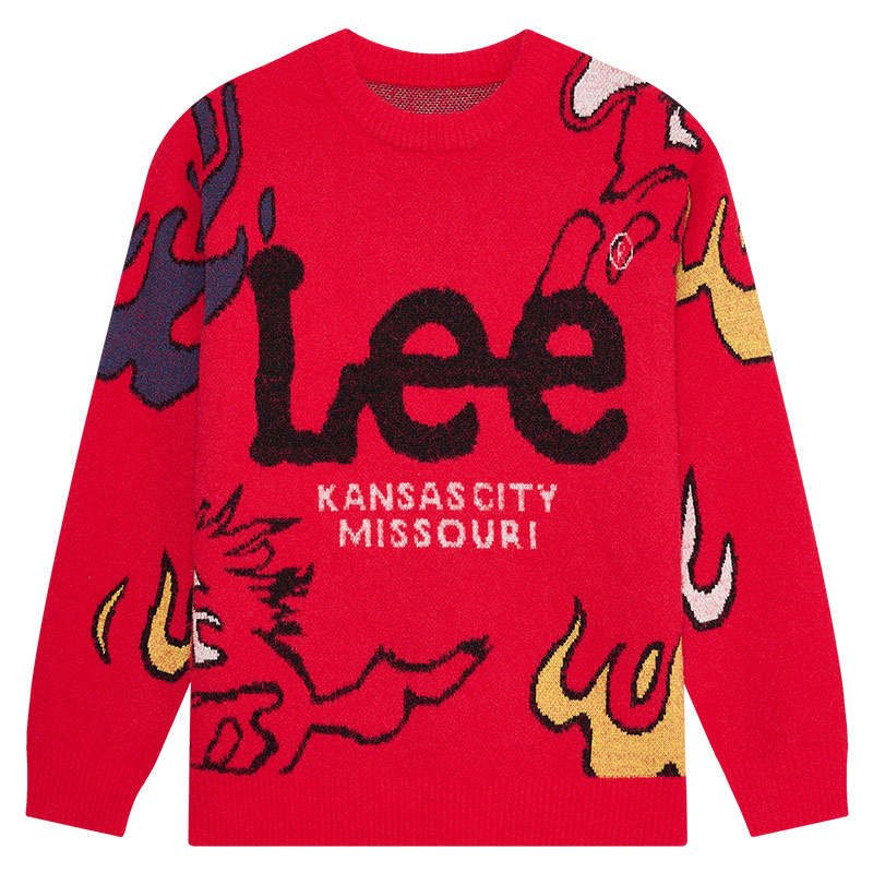 LEE KIDS Grade School Sweaters Crew Neck Thickened