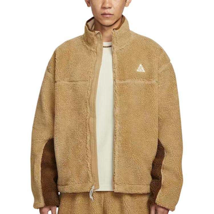 Nike Nike ACG FW25 Canwell Glacier Therma FIT ADV Fleece Lined Stand Collar Sherpa Thermal Loose Fit Zippers Long Sleeved