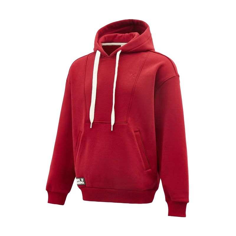 PUMA Sweatshirts Unisex Red Hooded Moderate