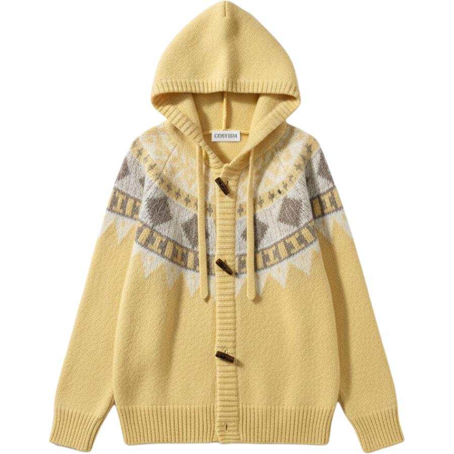 Cosyism Knitwear Women's Hooded Moderate