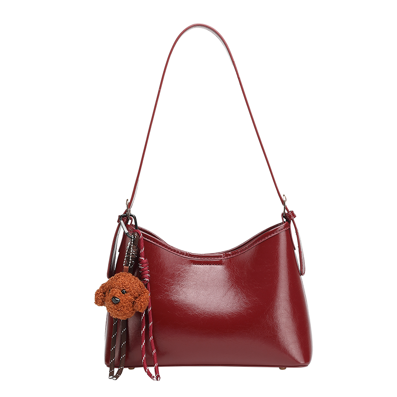 PAYOT Synthetic Leather Crossbody Bag, Shoulder Bag Regular Women's Burgundy