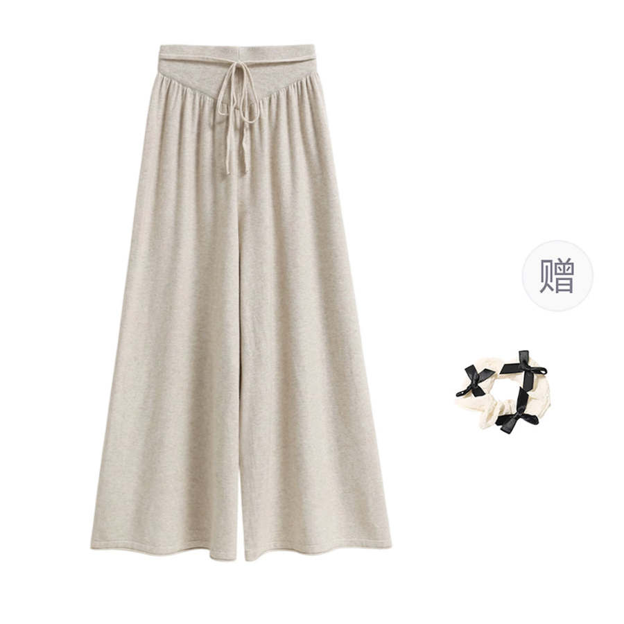 CPAURA Casual Pants Women's Moderate Wide Leg Pants
