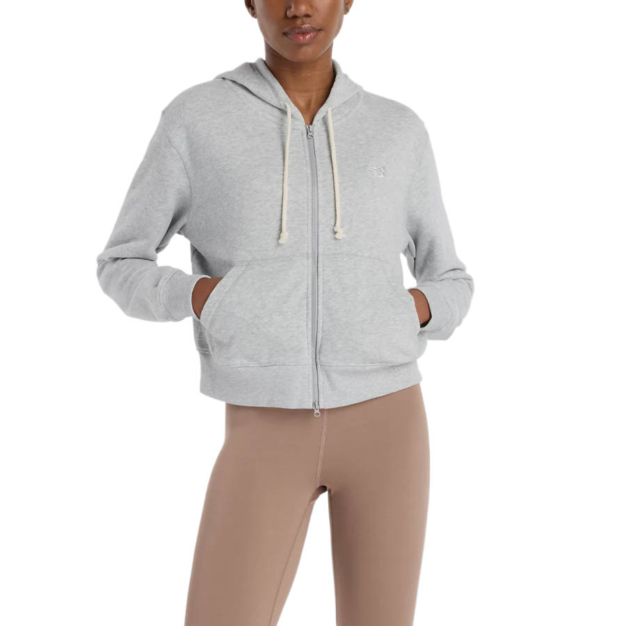 New Balance New Balance Sweatshirts Women's Classic Gray Hooded Non Detachable Moderate