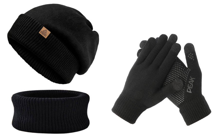 PEAK PEAK Knitted Fabric Beanies Men's