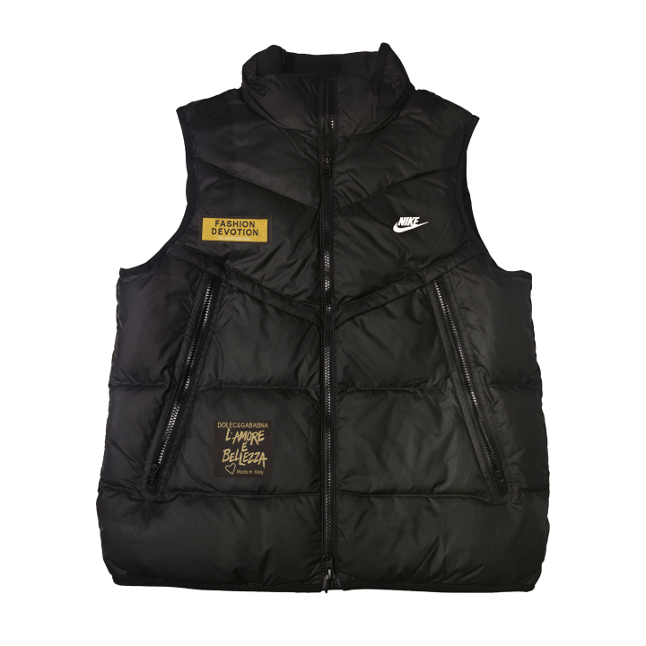Nike Nike Down Vests Unisex Black Stand Collar Moderate Other