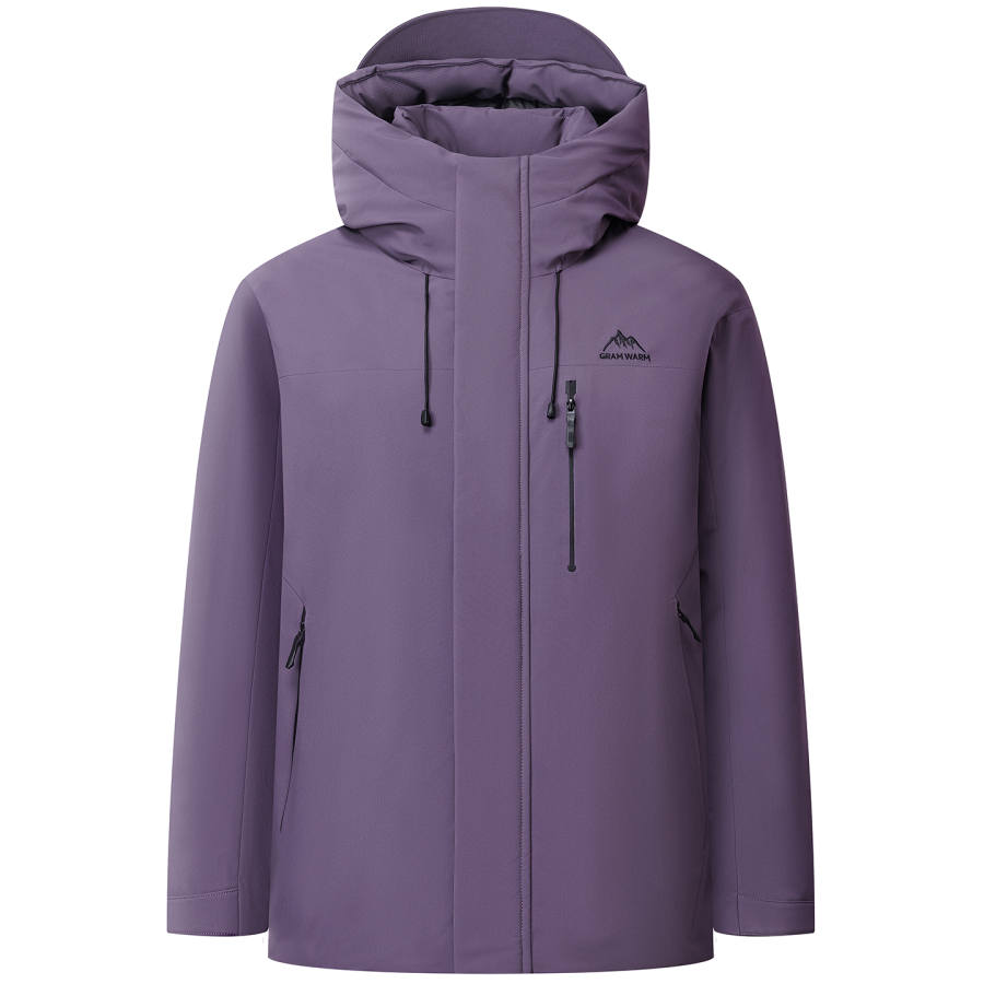 YALU Down Jackets Men's Hooded Thickened Workwear