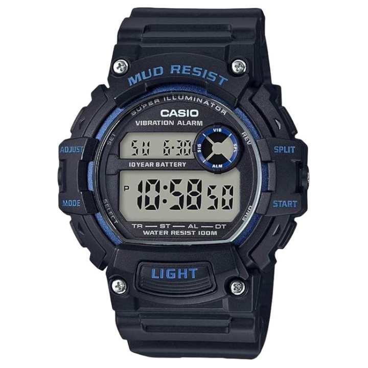 CASIO CASIO DIGITAL Collection Disk Quartz Movement Resin Strap Watch Men's Watches Black Dial