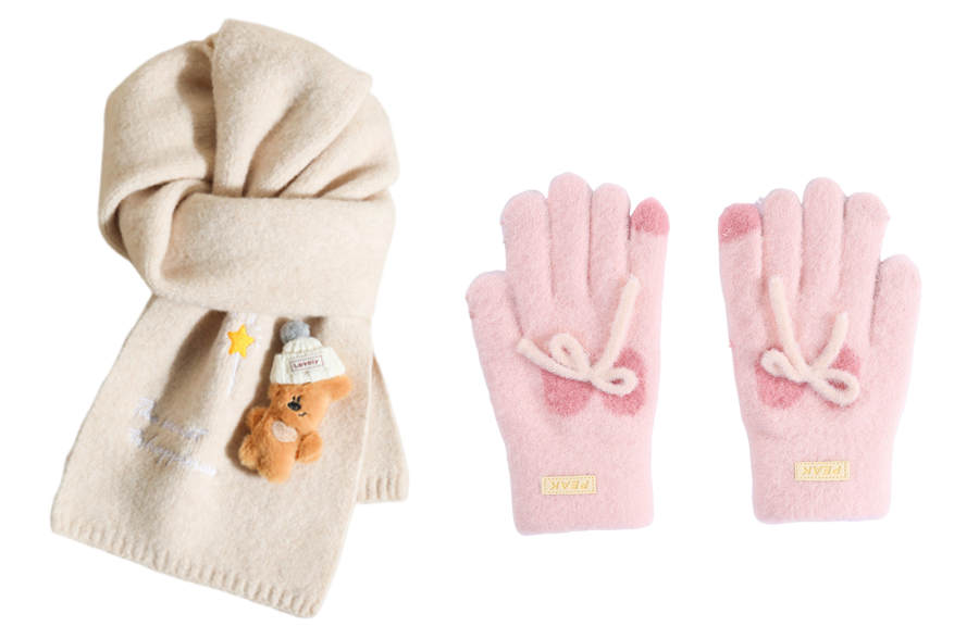 PEAK PEAK Polyester Knit Gloves Women's