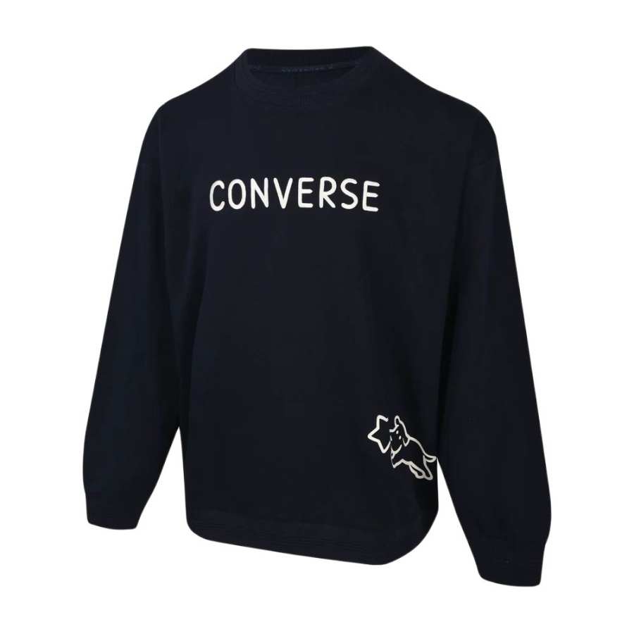 Converse Converse Sweatshirts Unisex Black Crew Neck Moderate Regular
