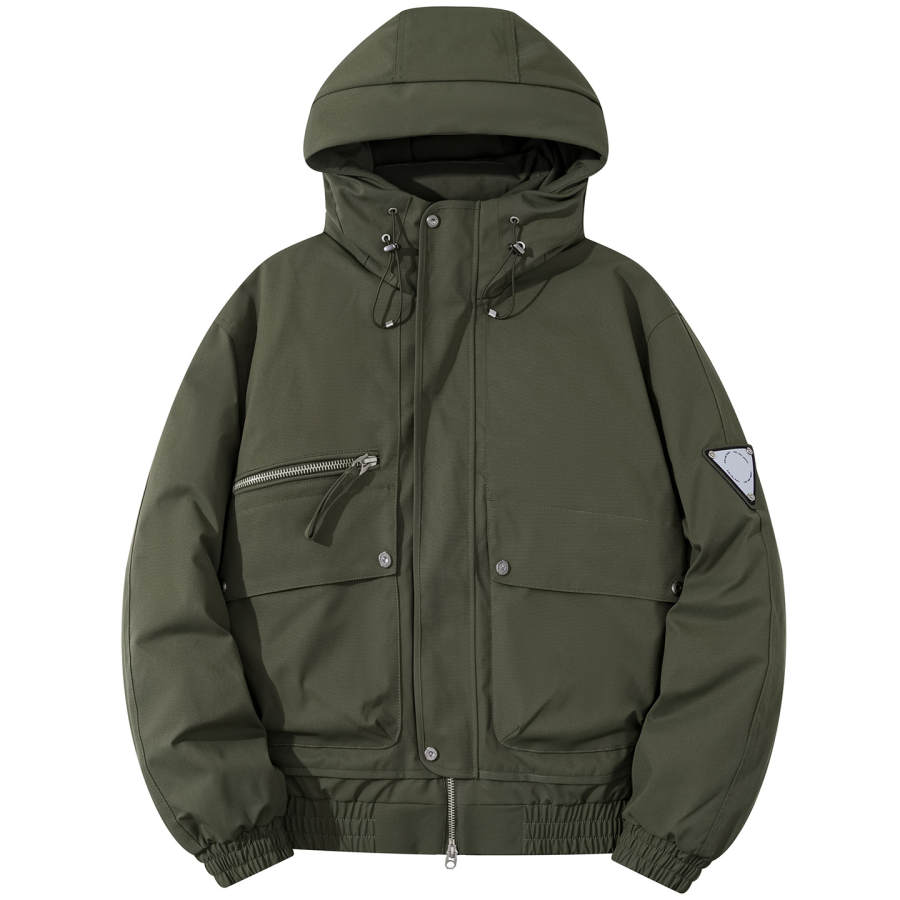 YALU Down Jackets Men's Hooded Thickened