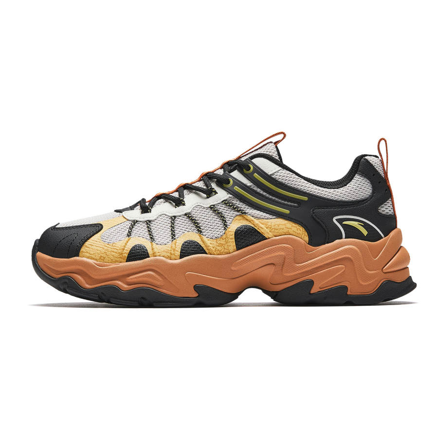 Anta Deer Trail Casual Shoes Men's Black Gray Yellow
