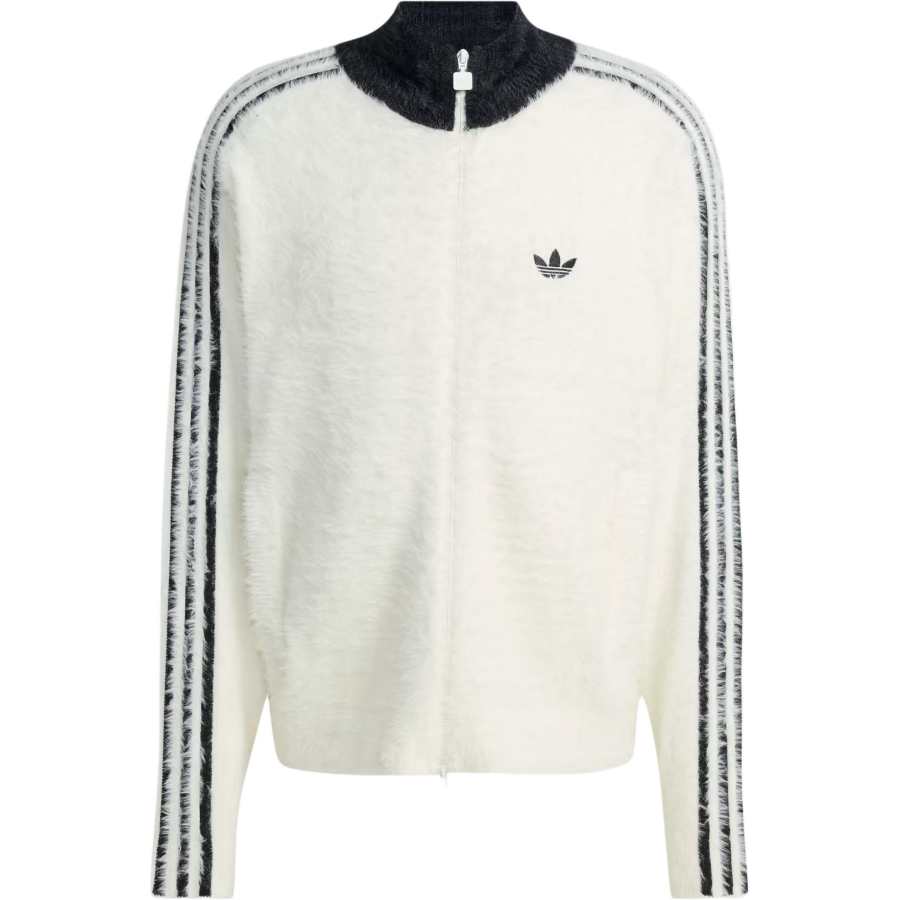 Adidas Originals three-stripe zip-up cardigan