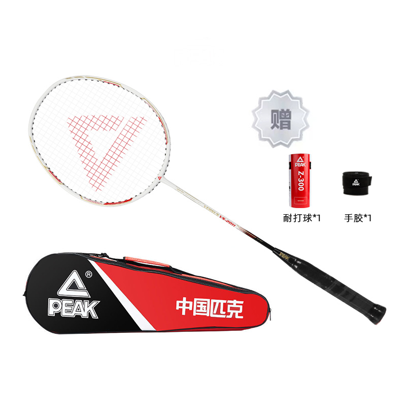PEAK PEAK Carbon Composite Badminton Rackets 675mm Single Racket Strung