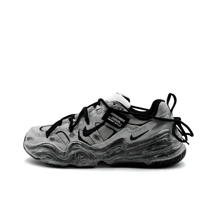 Nike Nike Tech Hera Shadow Knight Abrasion Resistant Abrasion Resistant Low top Casual Shoes Unisex Gray