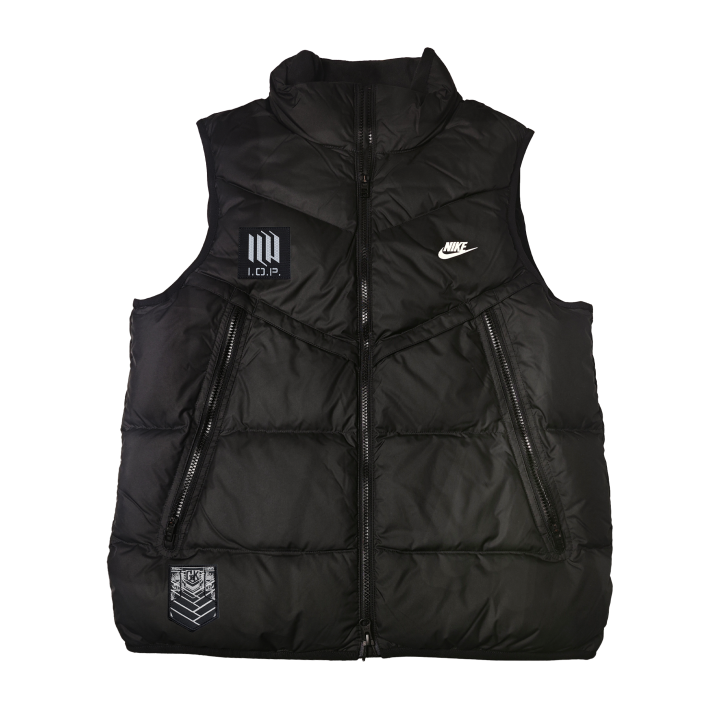 Nike Nike Down Vests Unisex Black Stand Collar Moderate Other