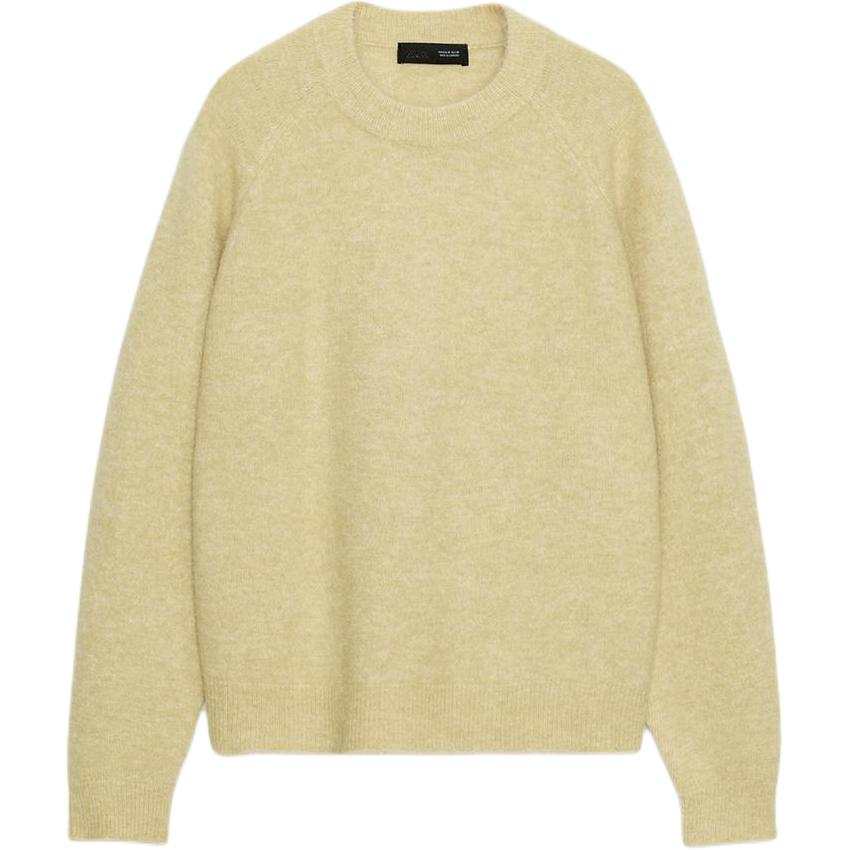 ZARA Knitwear Women's Light Green Crew Neck Moderate