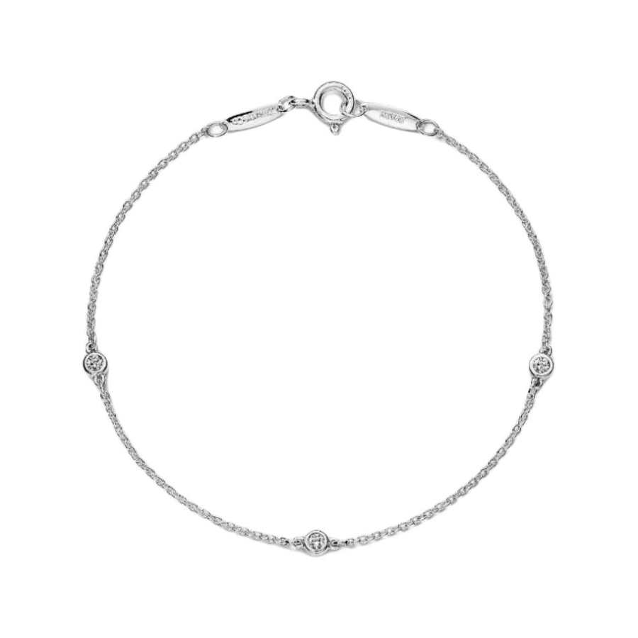 TIFFANY & CO. Diamond Bracelets Women's Silver