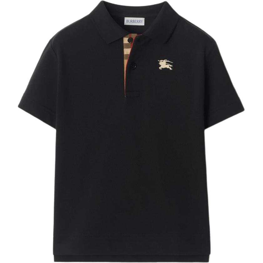 Burberry Polo Shirt Black Kids'