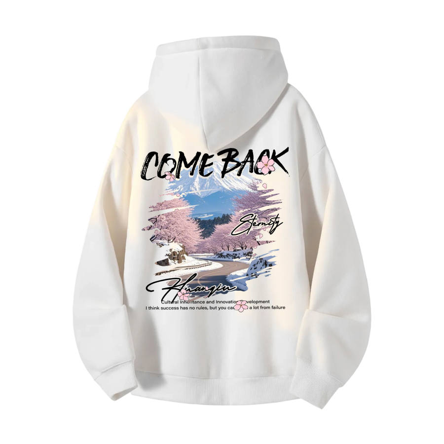 HUANQIU Sweatshirts Unisex Hooded Thickened Heavyweight