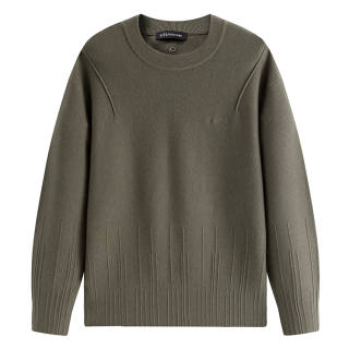 PEACEBIRD MEN Sweaters Men's Shale Green 1 Crew Neck Moderate