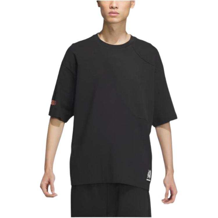 Adidas Adidas T Shirts Unisex Black Crew Neck Moderate Straight Fit