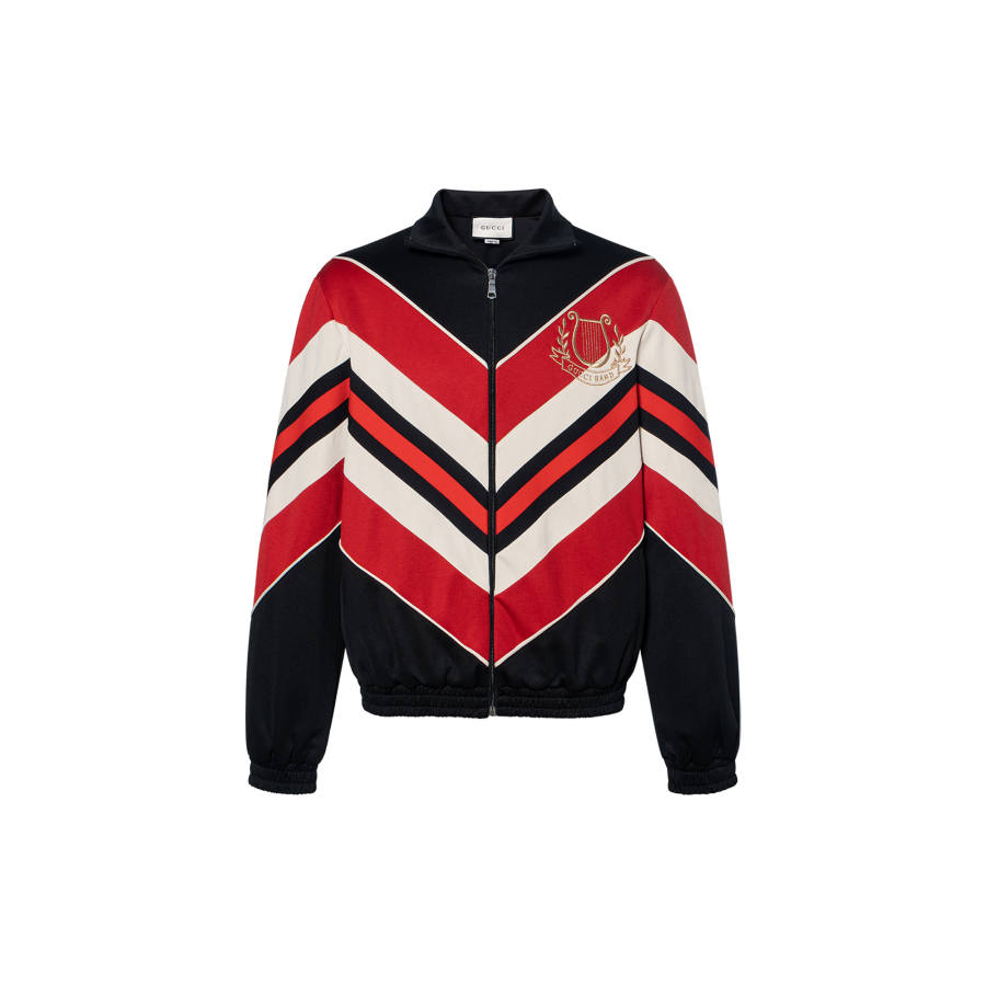 GUCCI GUCCI Chevron Jersey Track Jacket