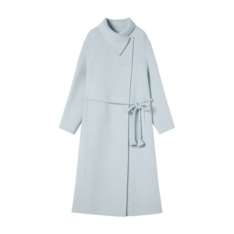 XIANGYING Coats Women's Lapel Moderate Straight Fit
