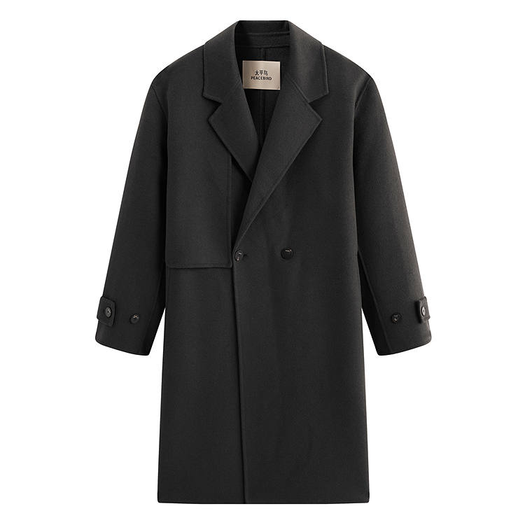 PEACEBIRD MEN Coats Men's Moon Mist Gray 1 Moderate