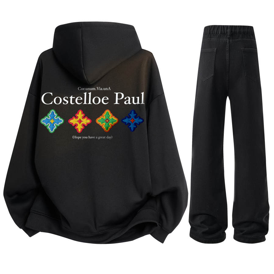 PAUL COSTELLOE Sweatshirt Sets Unisex Hooded Moderate