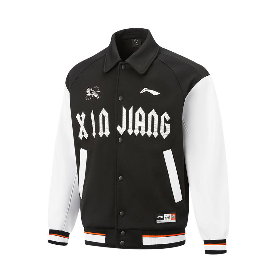 Li-Ning Li Ning Basketball Collection Minimalist Style Versatile Multicolor Fleece Lined Lapel Loose Fit Jackets & Coats Men's