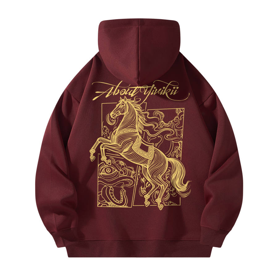 YIVIKII Sweatshirts Unisex Crew Neck Moderate Heavyweight